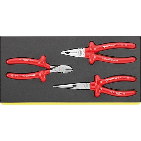 Stahlwille Tools Set of pliers i.TCS inlay No.TCS 6501-6600/3 1/3-tray3-pcs. 96838770